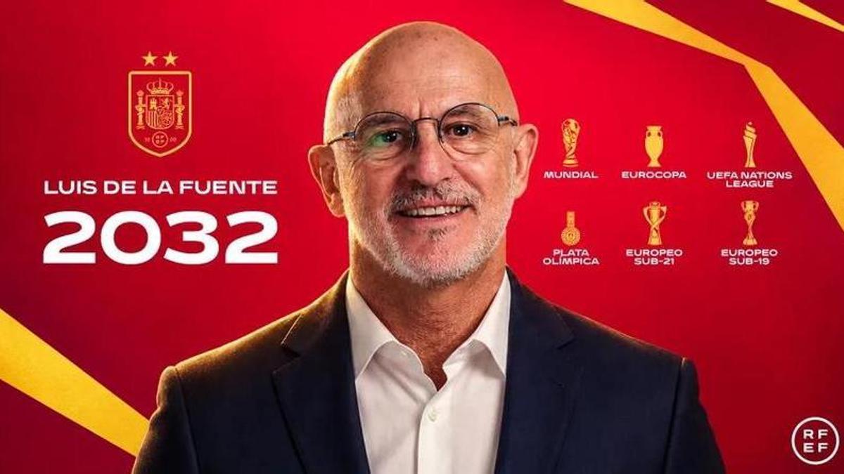Luis de la Fuente seguirá como seleccionador de España hasta 2032