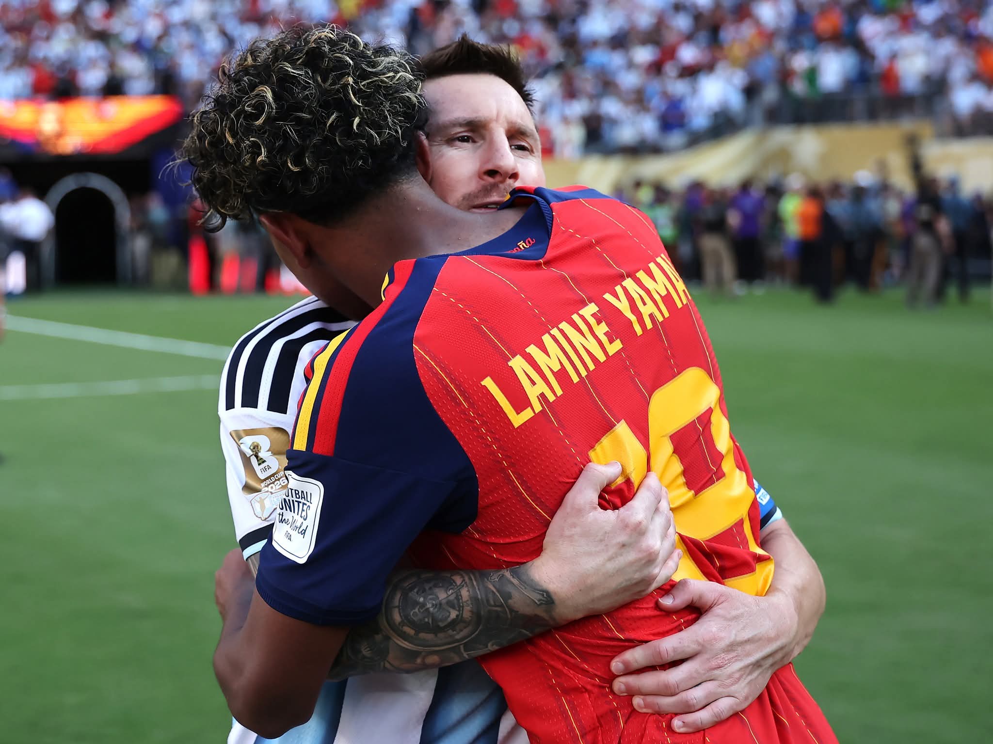 Lamine Yamal y Lionel Messi: el emotivo encuentro tras la final del Mundial 2026