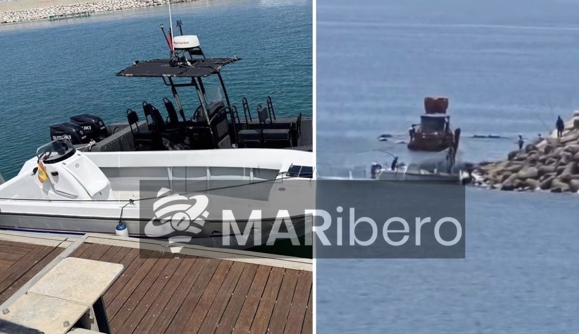 La Gendarmería marroquí intercepta una lancha sospechosa frente a Castillejos.