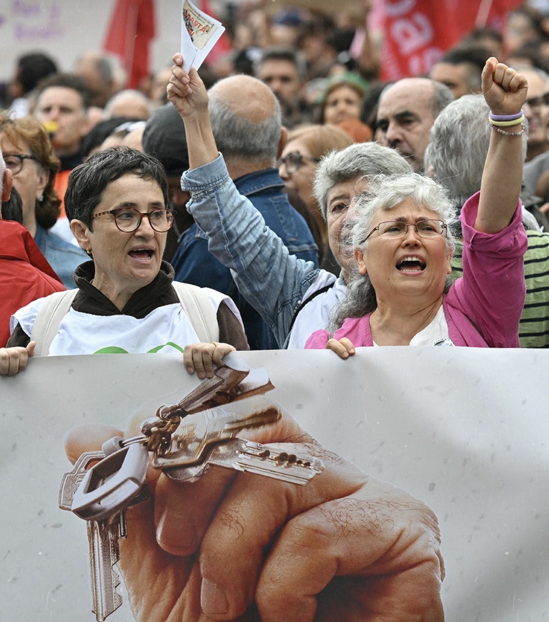 Madrid se moviliza por la vivienda tras el rechazo de medidas del Gobierno.