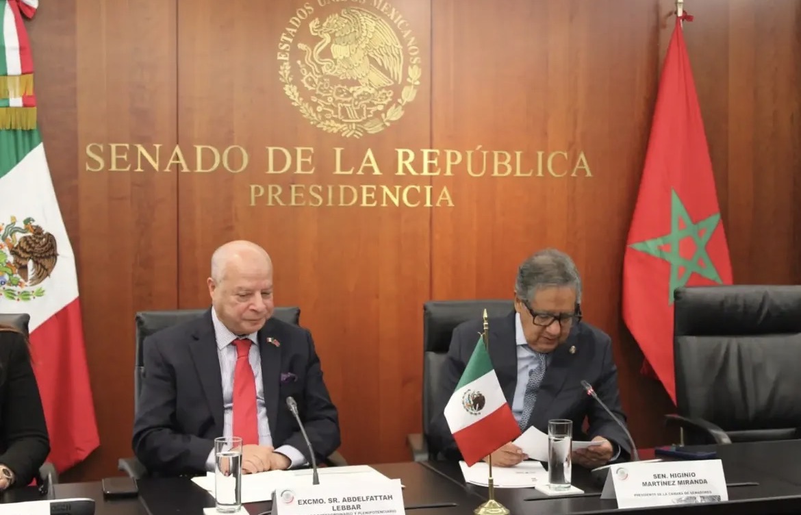 El embajador de Marruecos en México se reúne con el nuevo presidente del Senado.