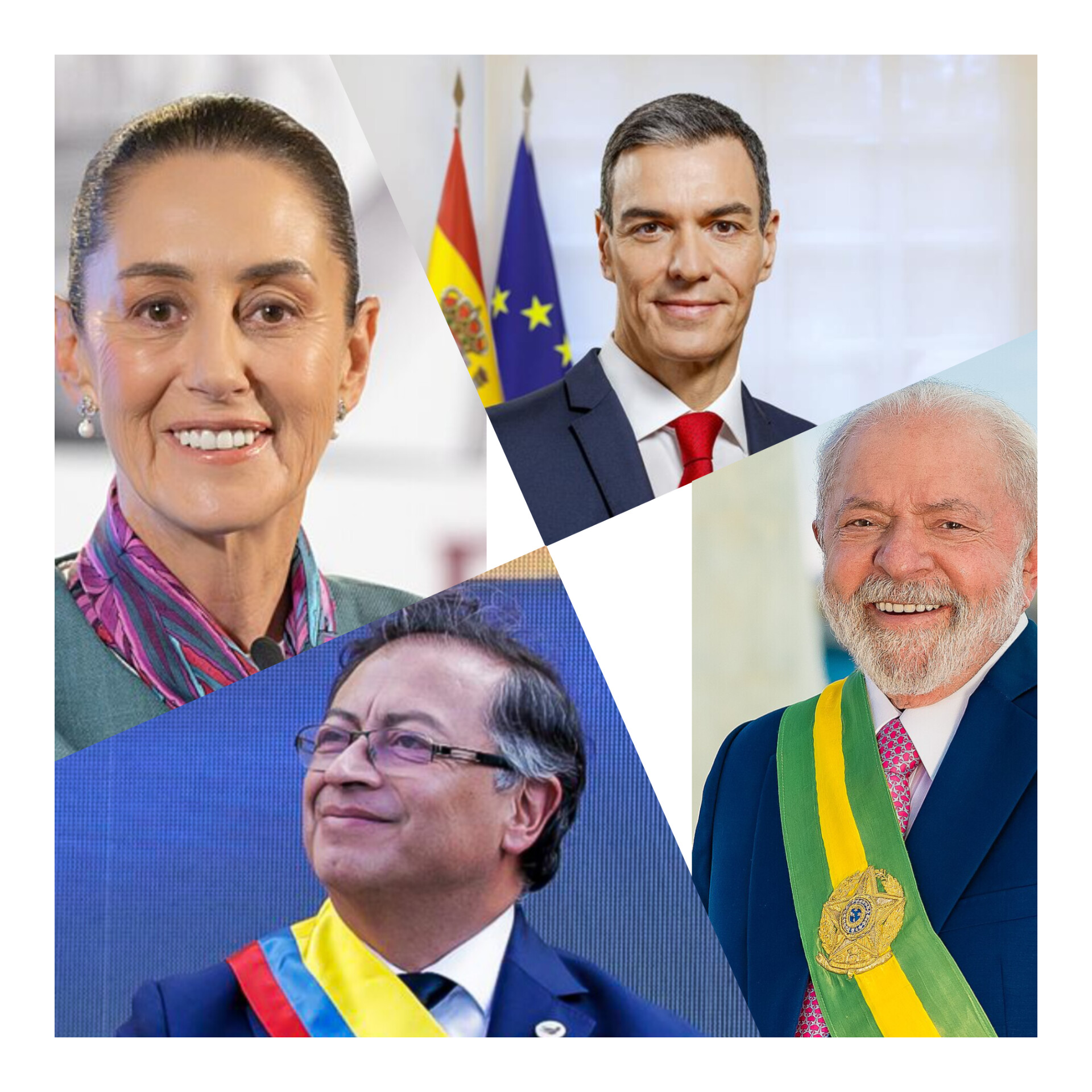 Cumbre progresista reúne a Sheinbaum, Petro, Lula y Sánchez.