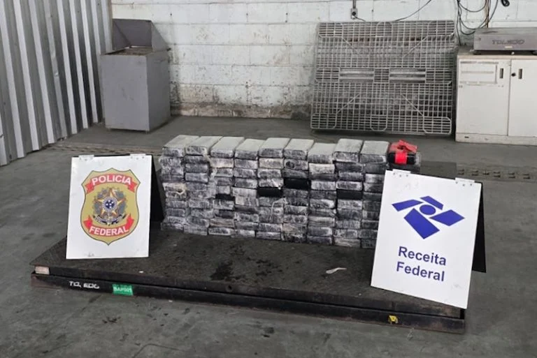 Brasil intercepta 108 kilos de cocaína con destino a Marruecos.