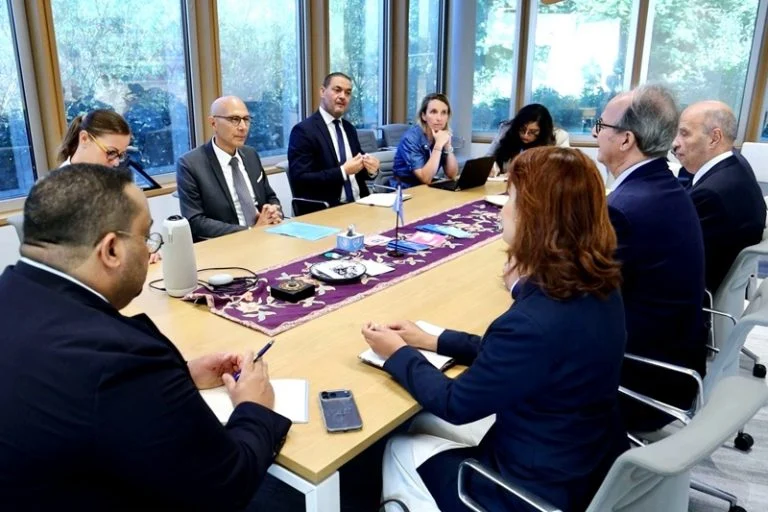 Belkouch mantiene conversaciones con Volker Türk.
