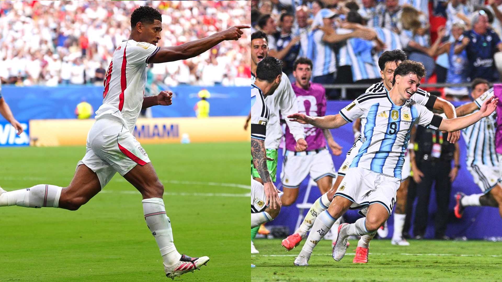 Doblete de Bellingham y Argentina en la prórroga: Inglaterra y la Albiceleste se citan en las semifinales 40 años después