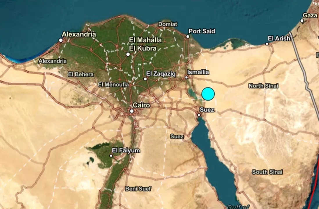 Un terremoto de magnitud 5,6 sacude Egipto y siembra el pánico en Suez y El Cairo