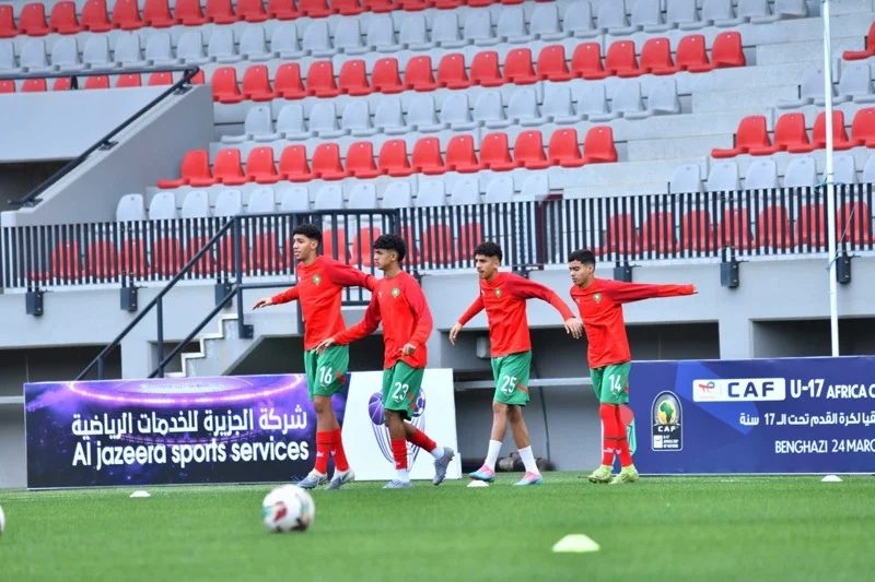 Marruecos sub-17 se prepara para enfrentar a Egipto tras victoria sobre Argelia.